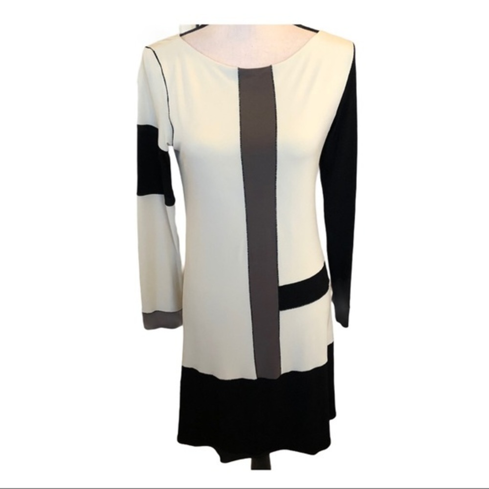 Evo Vorro Long Sleeve Block Style Dress • Medium